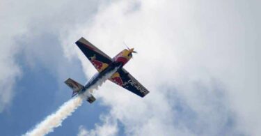 red bull air race flight editorial image