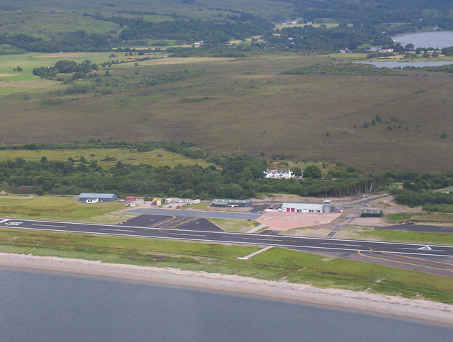 Oban Airport from 600feet